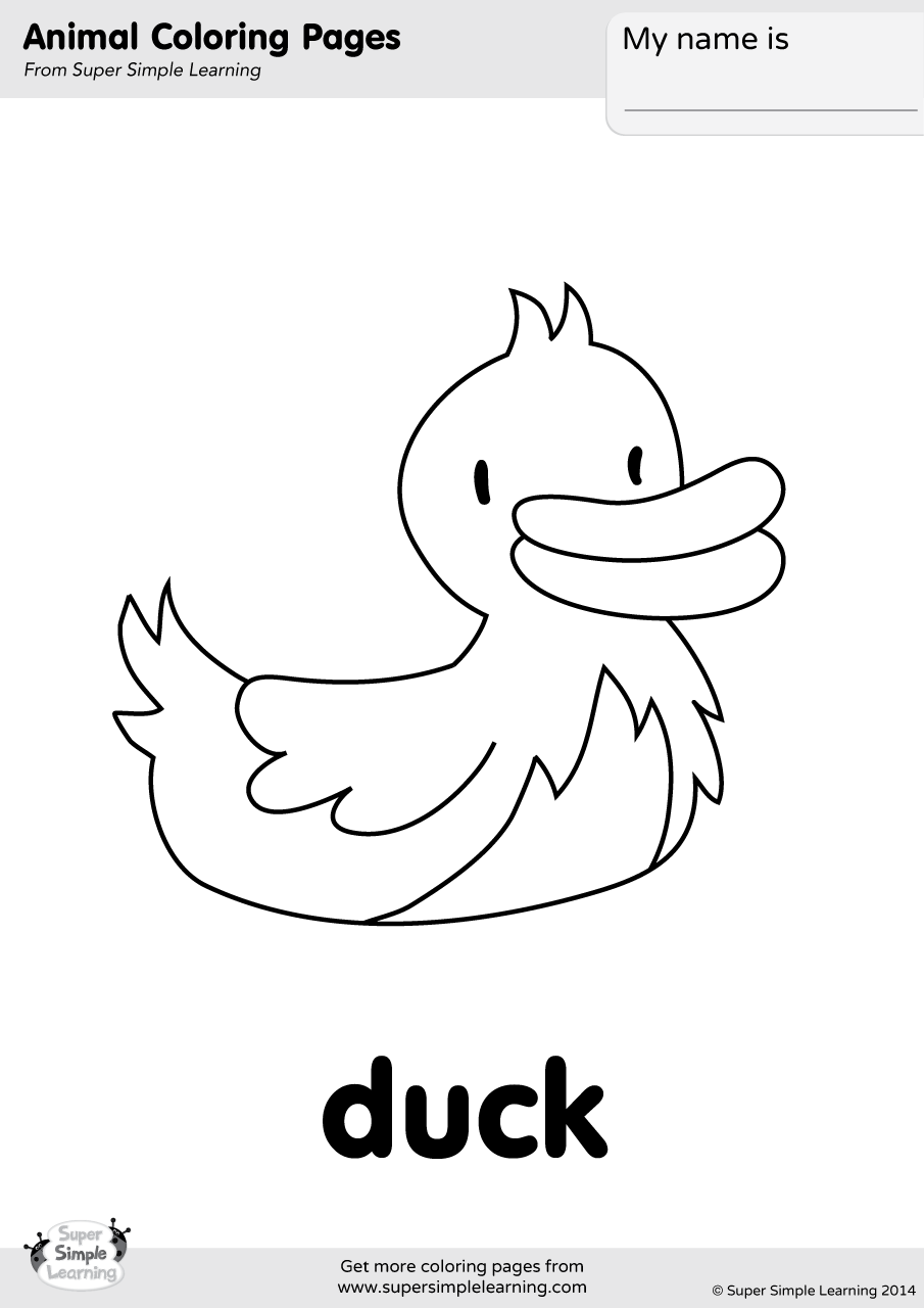 31 Cute Duck Coloring Pages Printable 19