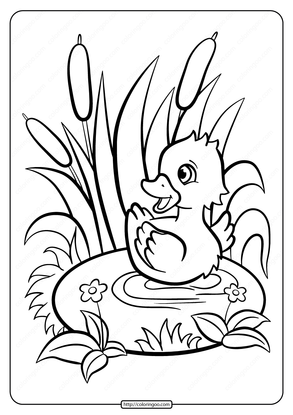 31 Cute Duck Coloring Pages Printable 30