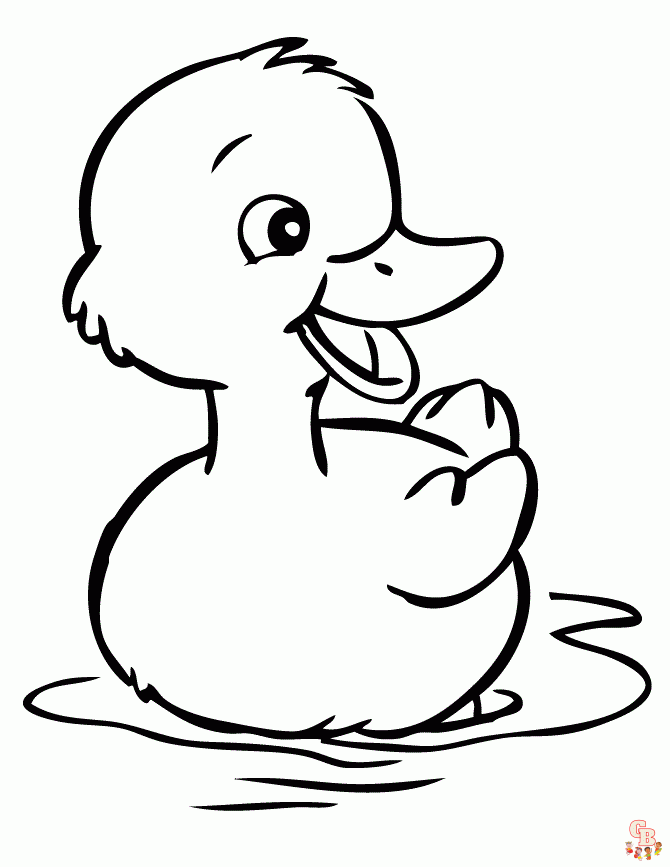 31 Cute Duck Coloring Pages Printable 35