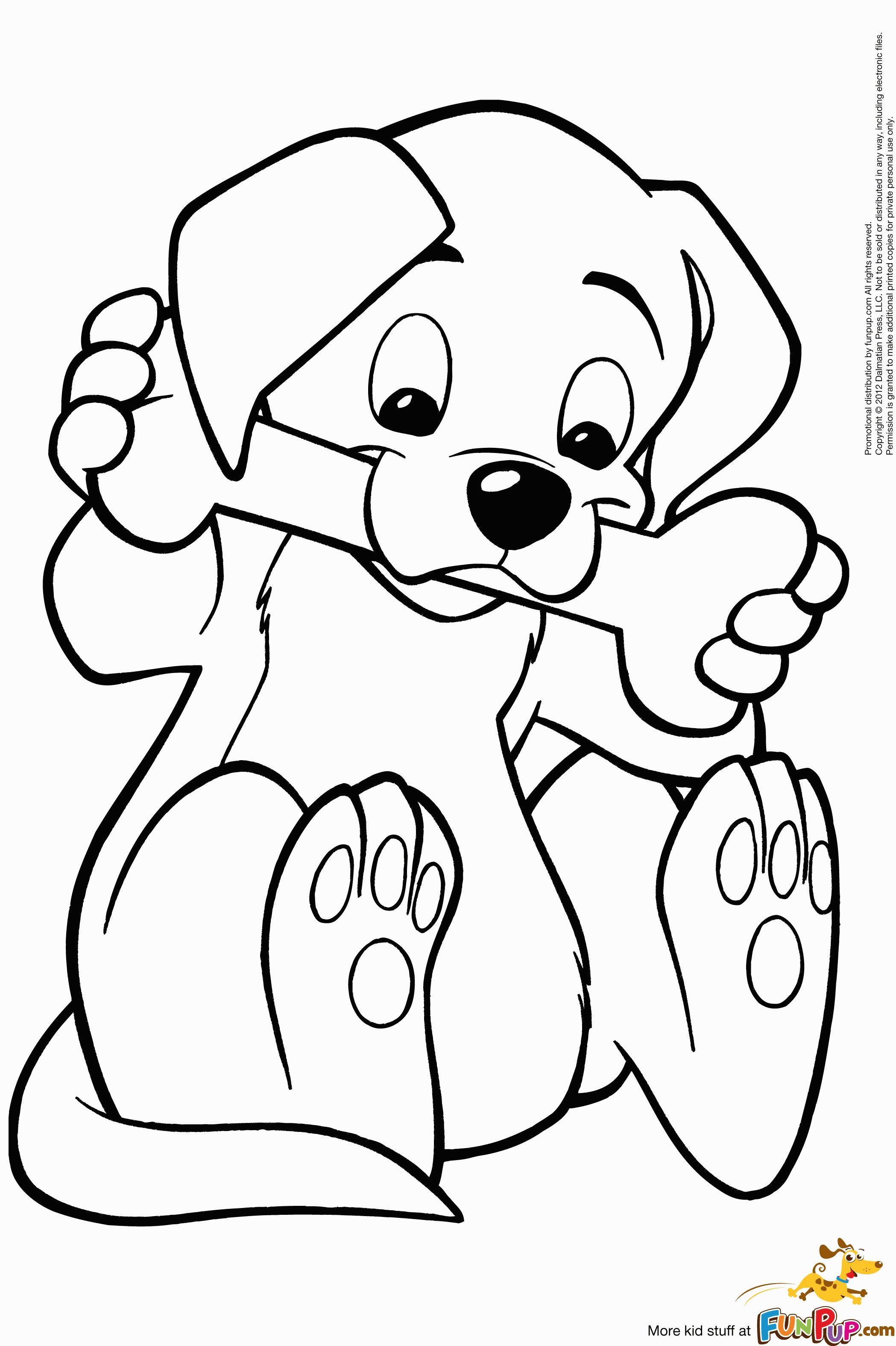 31 Fun Dog Bone Coloring Pages Printable 11