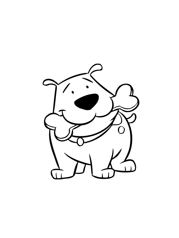 31 Fun Dog Bone Coloring Pages Printable 26