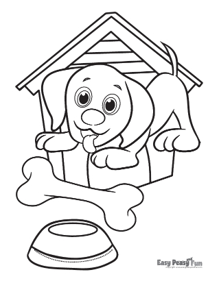 31 Fun Dog Bone Coloring Pages Printable 30