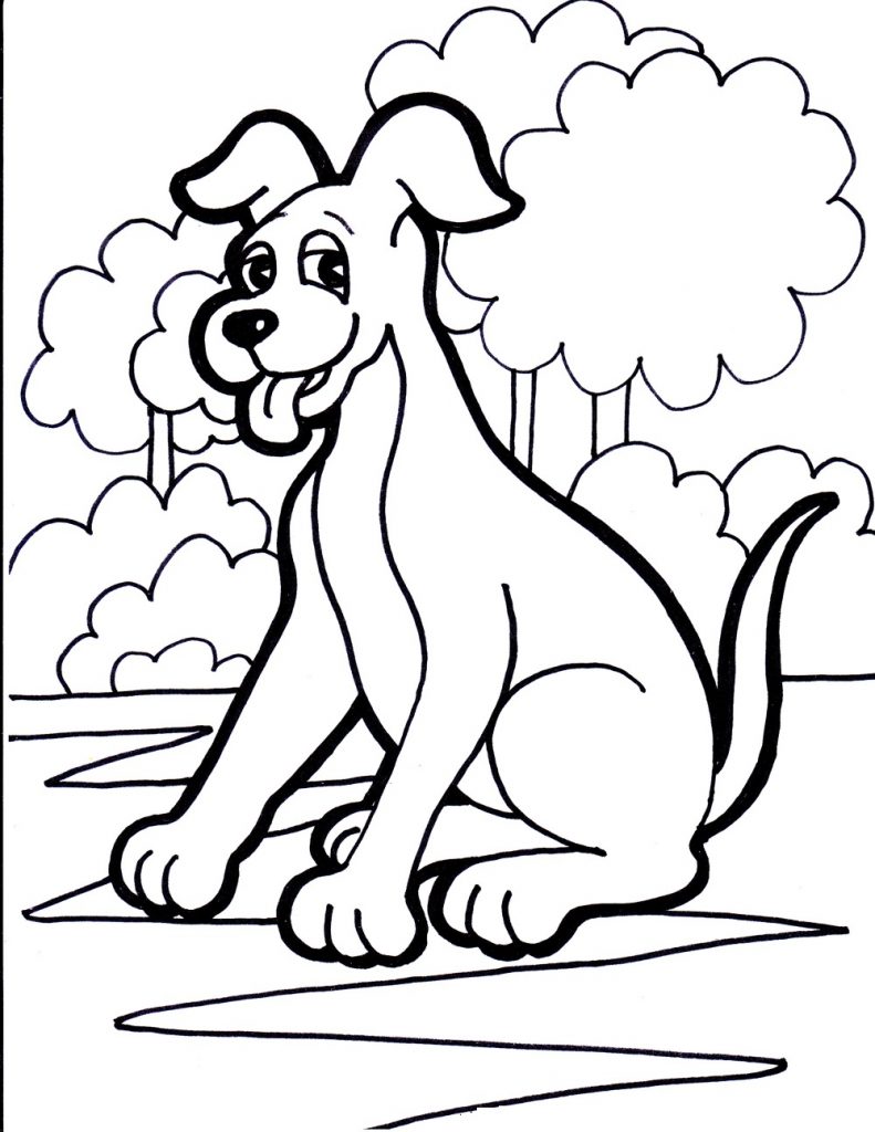 31 Fun Dog Bone Coloring Pages Printable 7