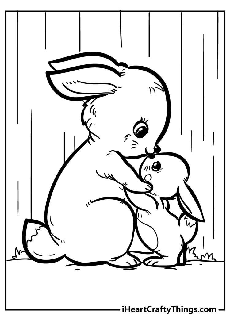 31 Happy Bunny Coloring Pages Printable 11