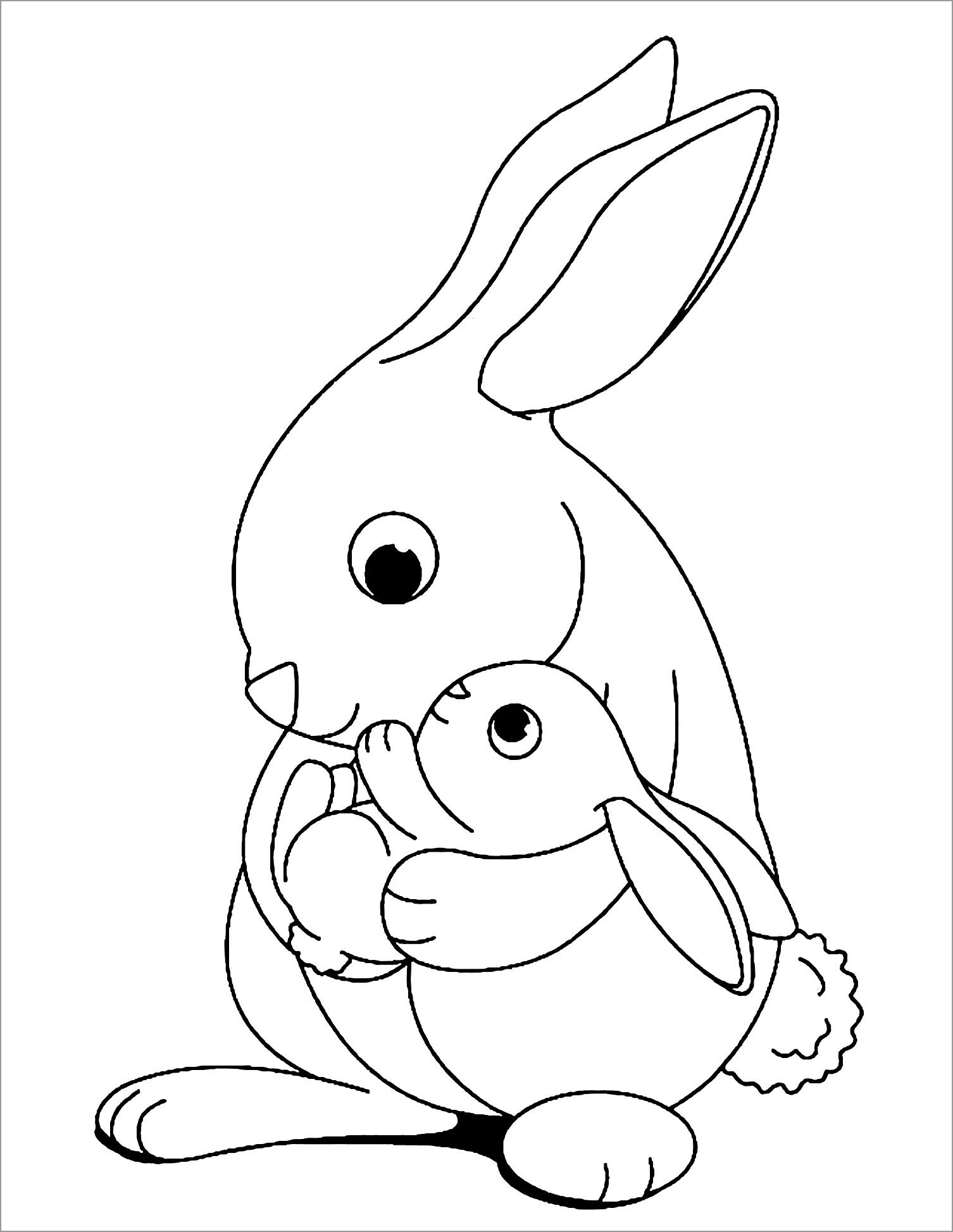 31 Happy Bunny Coloring Pages Printable 25