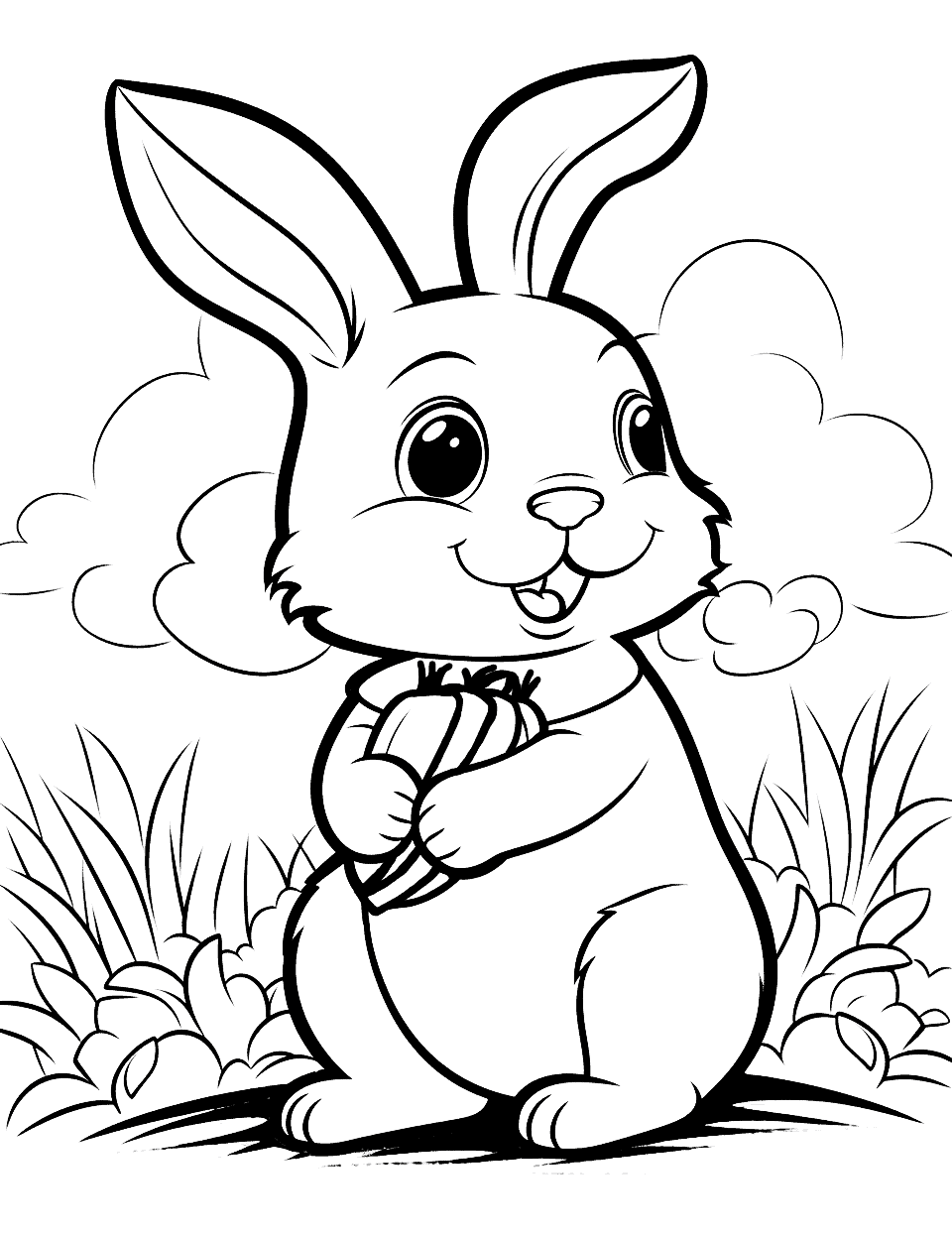 31 Happy Bunny Coloring Pages Printable 27