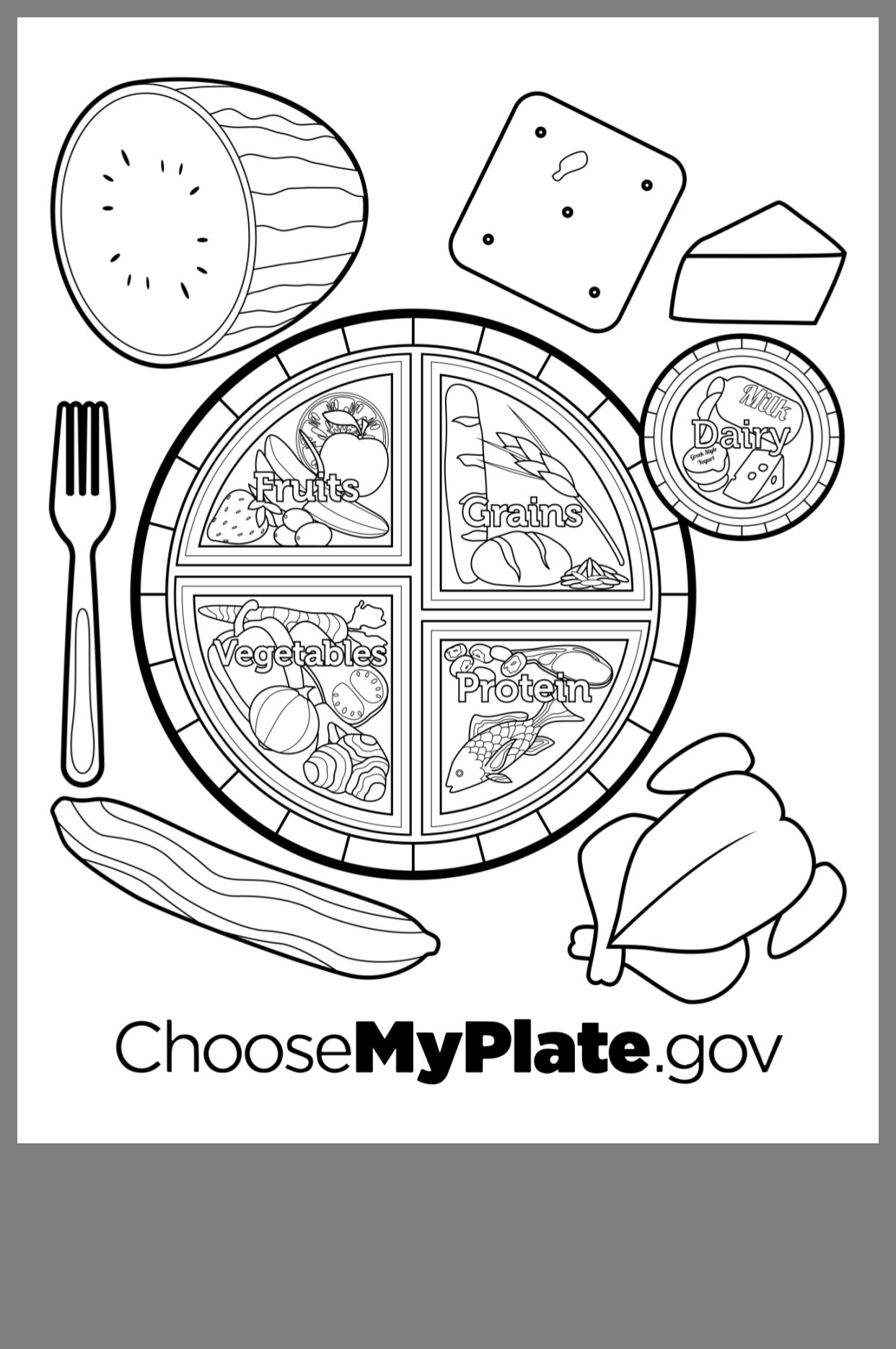 31 Healthy Lifestyle Coloring Pages Printable 5