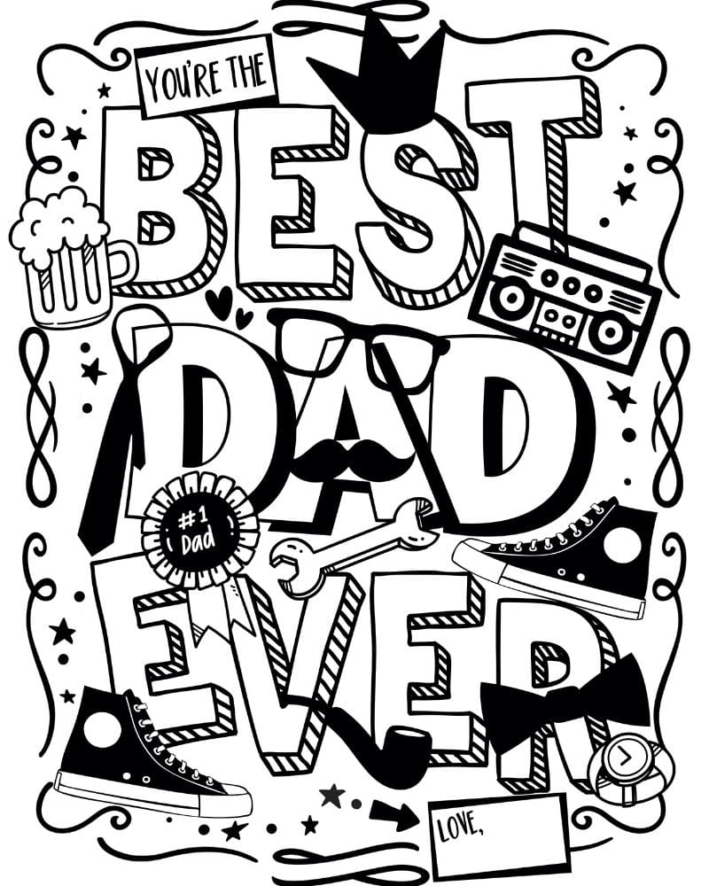 31 LDS Father's Day Coloring Pages Printable 5