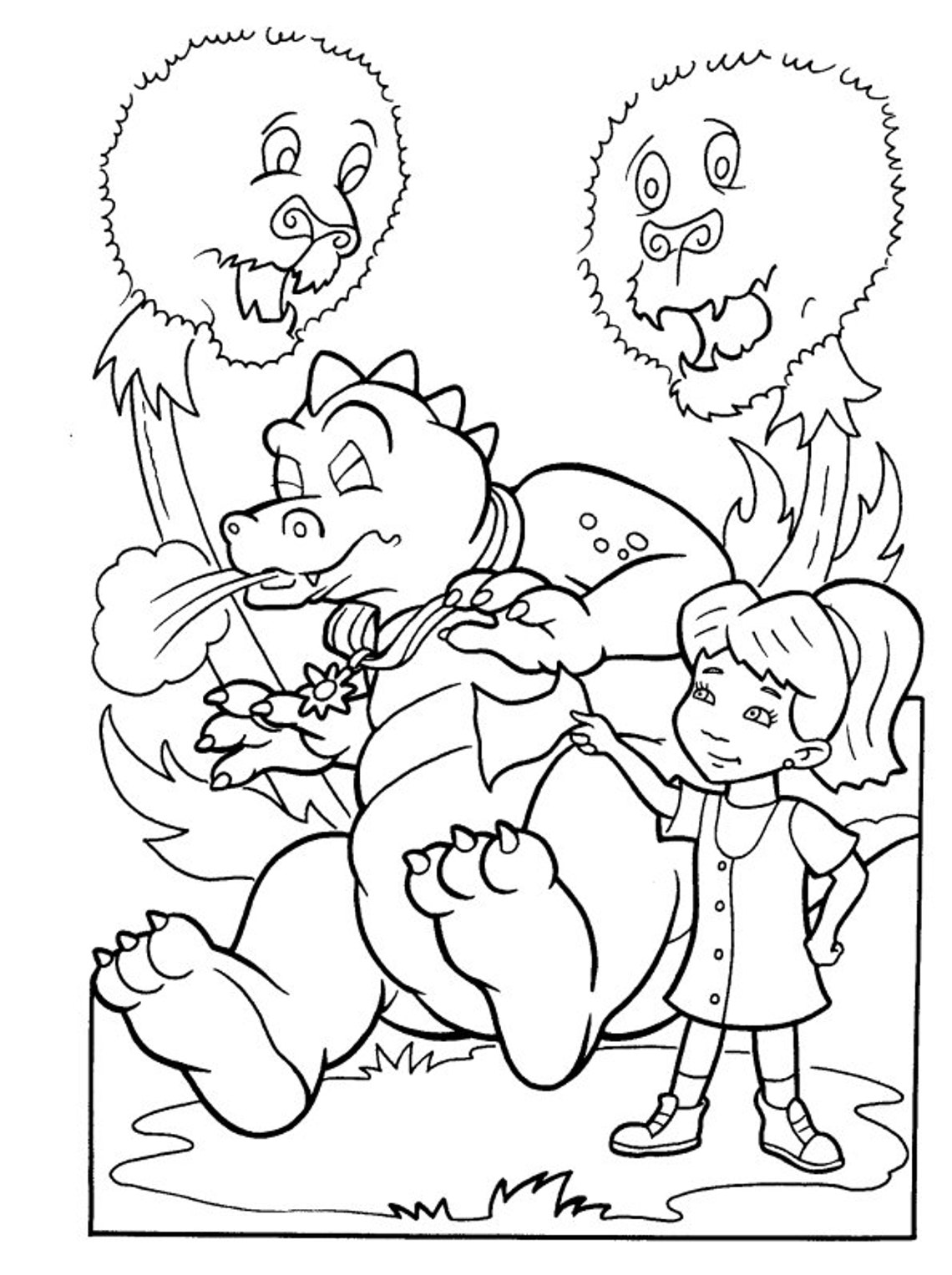 31 Magical Dragon Tales Coloring Pages Printable 23