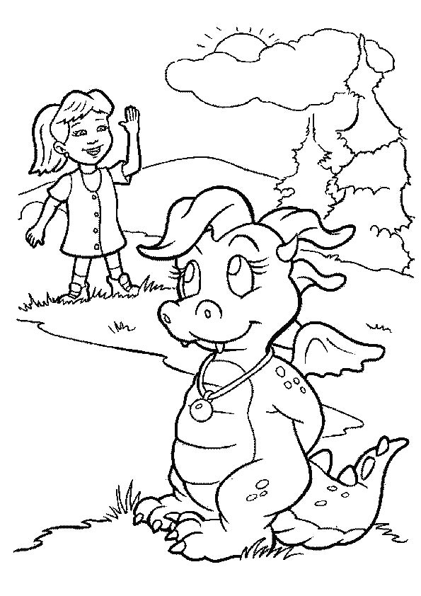 31 Magical Dragon Tales Coloring Pages Printable 27