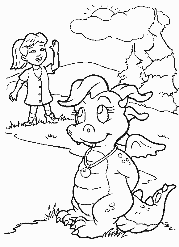 31 Magical Dragon Tales Coloring Pages Printable 32