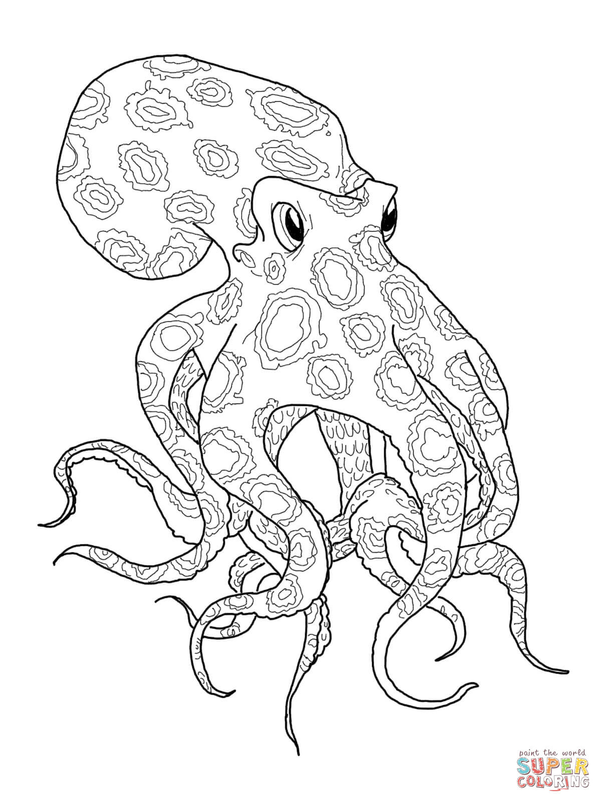 31 Mesmerizing Octopus Coloring Pages Printable 1