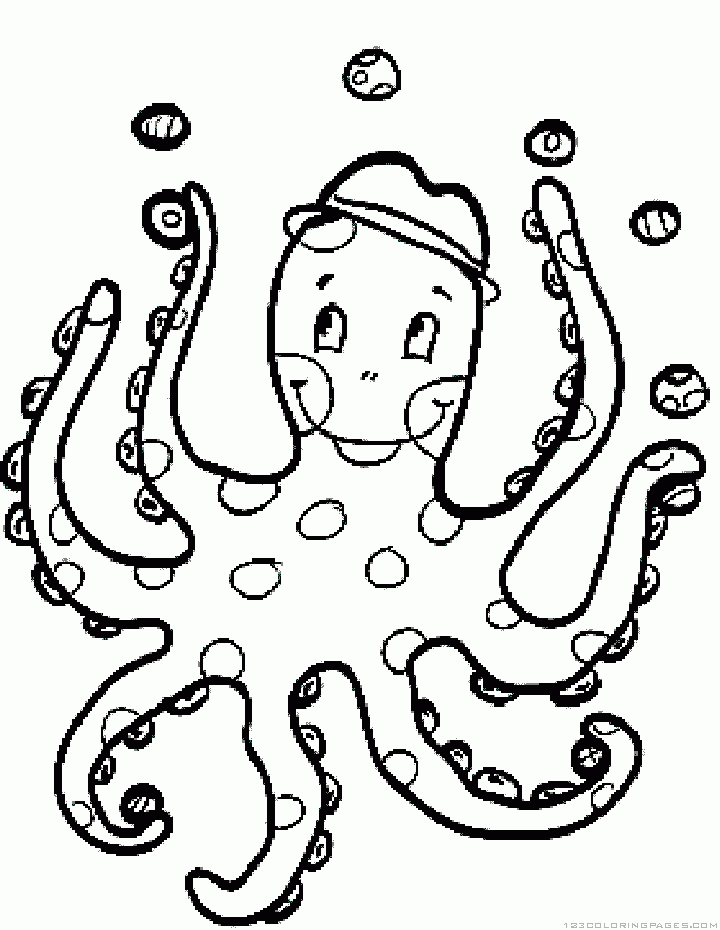 31 Mesmerizing Octopus Coloring Pages Printable 11