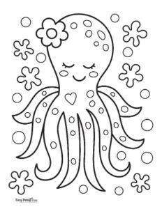 31 Mesmerizing Octopus Coloring Pages Printable 20