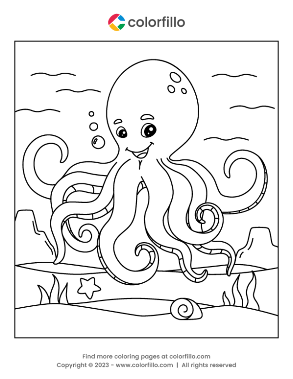 31 Mesmerizing Octopus Coloring Pages Printable 21