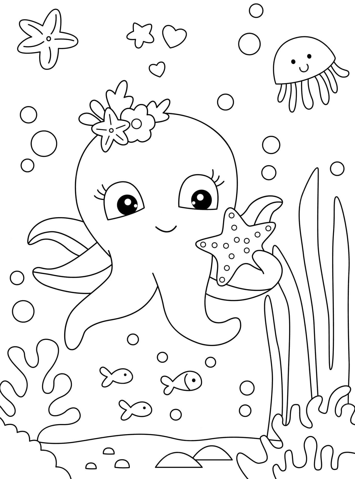 31 Mesmerizing Octopus Coloring Pages Printable 22