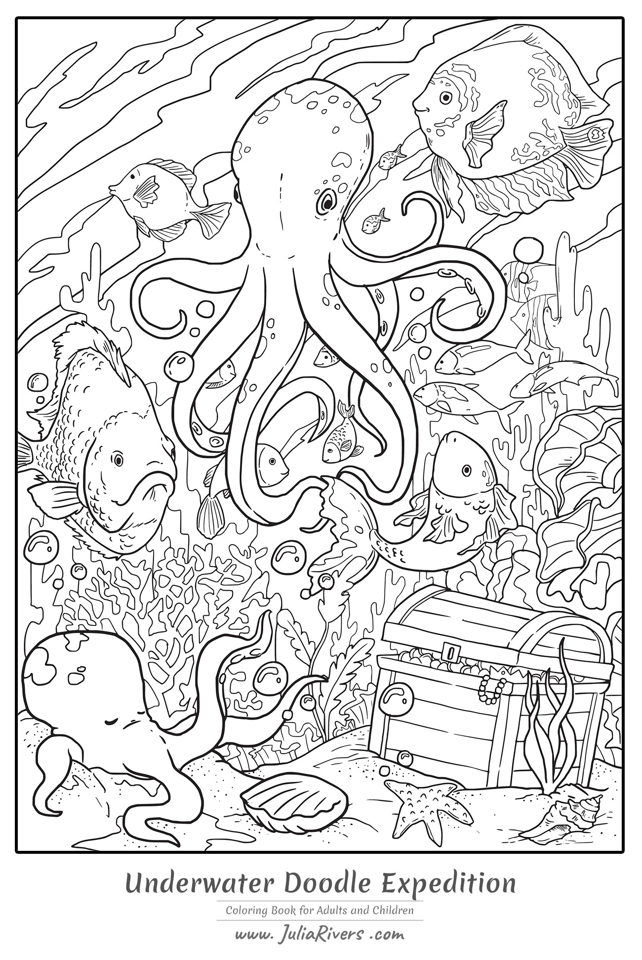 31 Mesmerizing Octopus Coloring Pages Printable 24