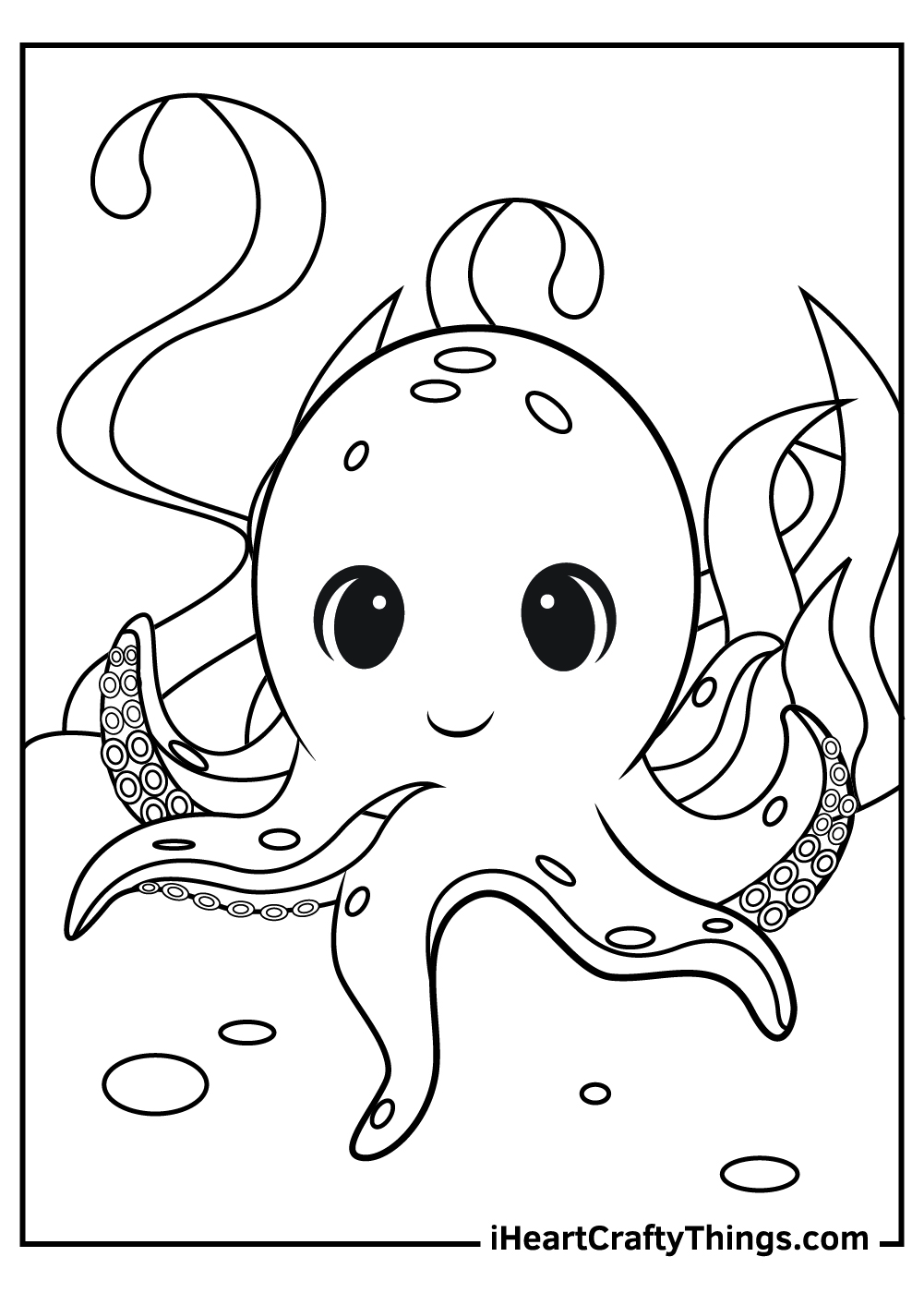 31 Mesmerizing Octopus Coloring Pages Printable 3