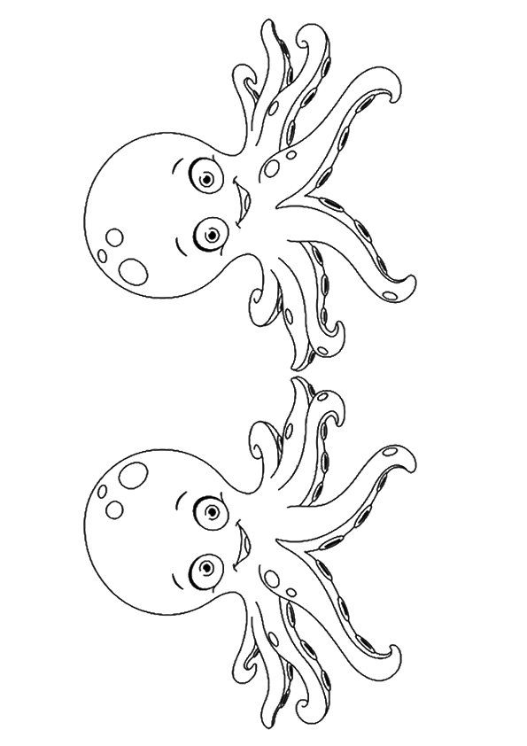 31 Mesmerizing Octopus Coloring Pages Printable 4