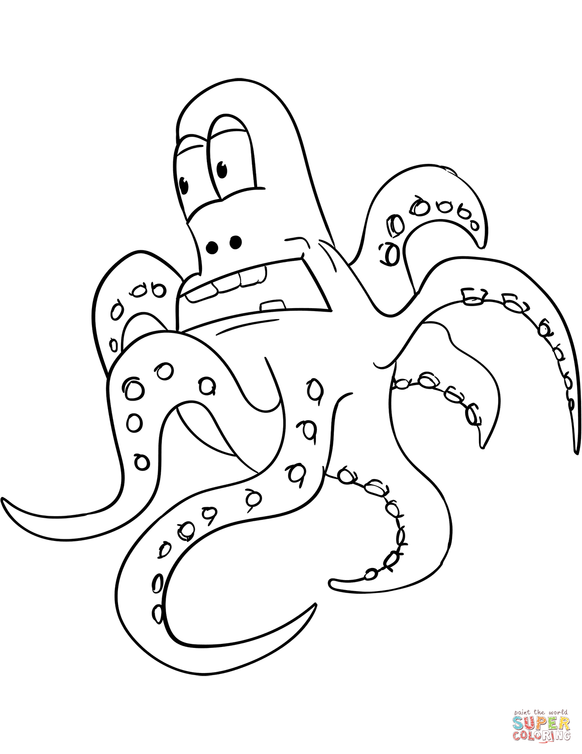 31 Mesmerizing Octopus Coloring Pages Printable 9