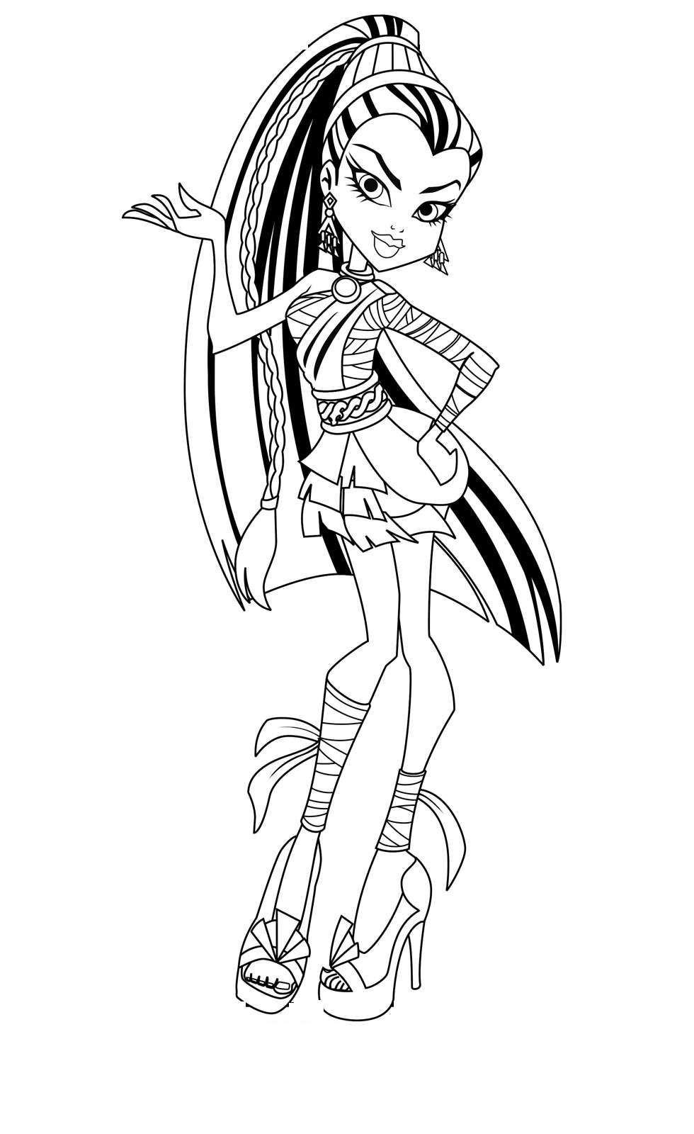 31 Monster High 2 Coloring Pages Printable 1