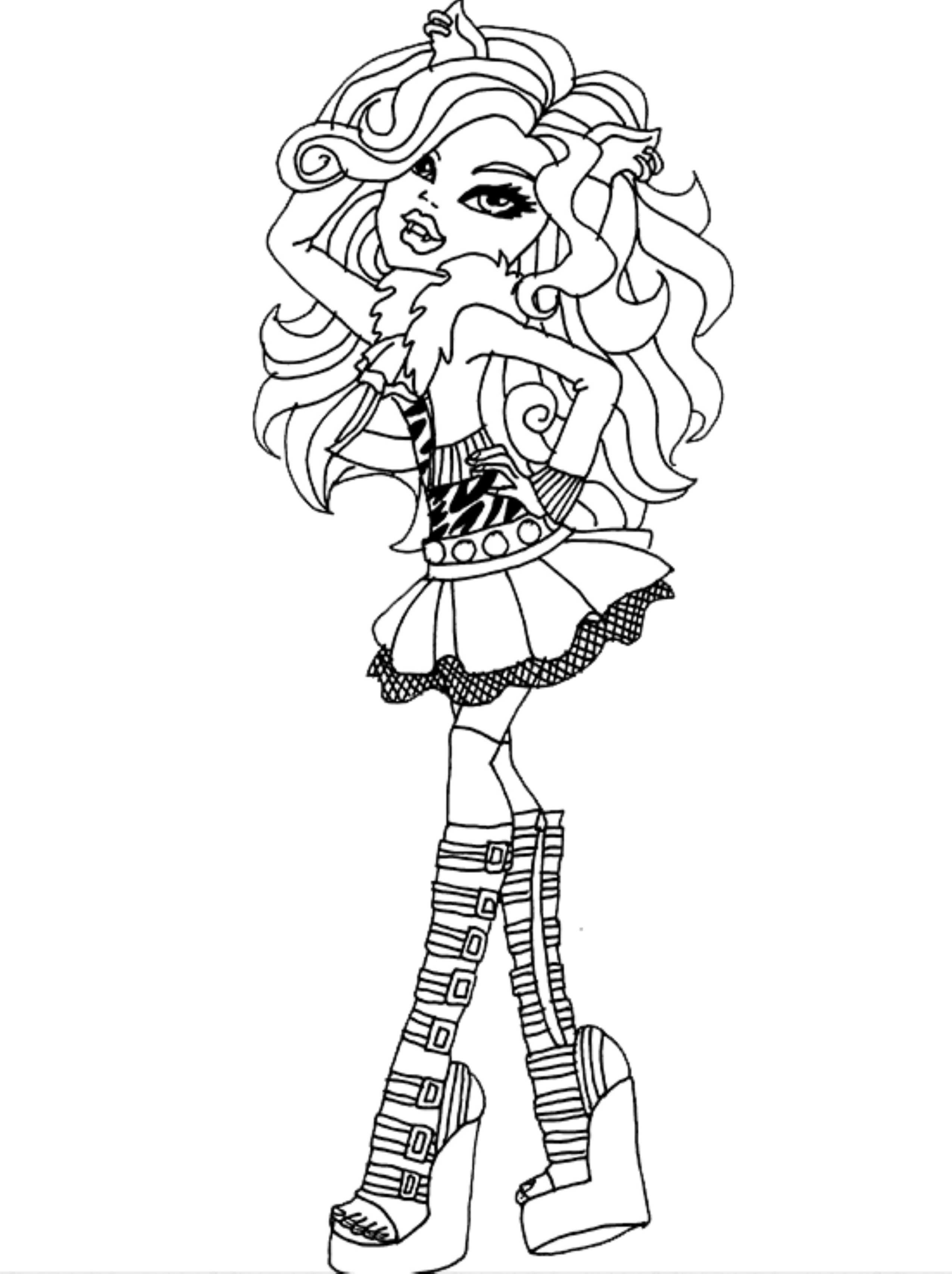 31 Monster High 2 Coloring Pages Printable 17