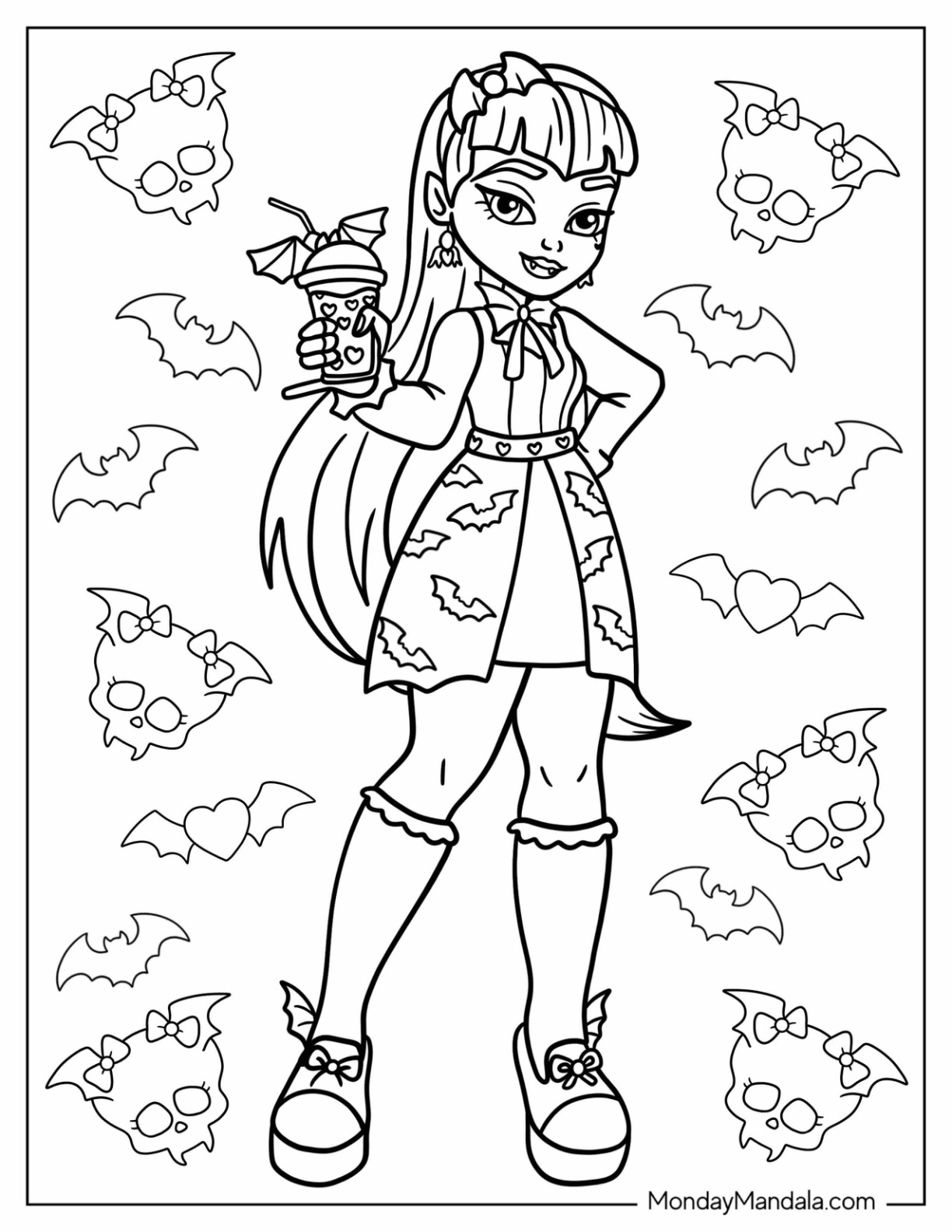 31 Monster High 2 Coloring Pages Printable 26