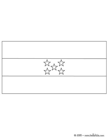 31 Patriotic Honduras Flag Coloring Page Printable 3