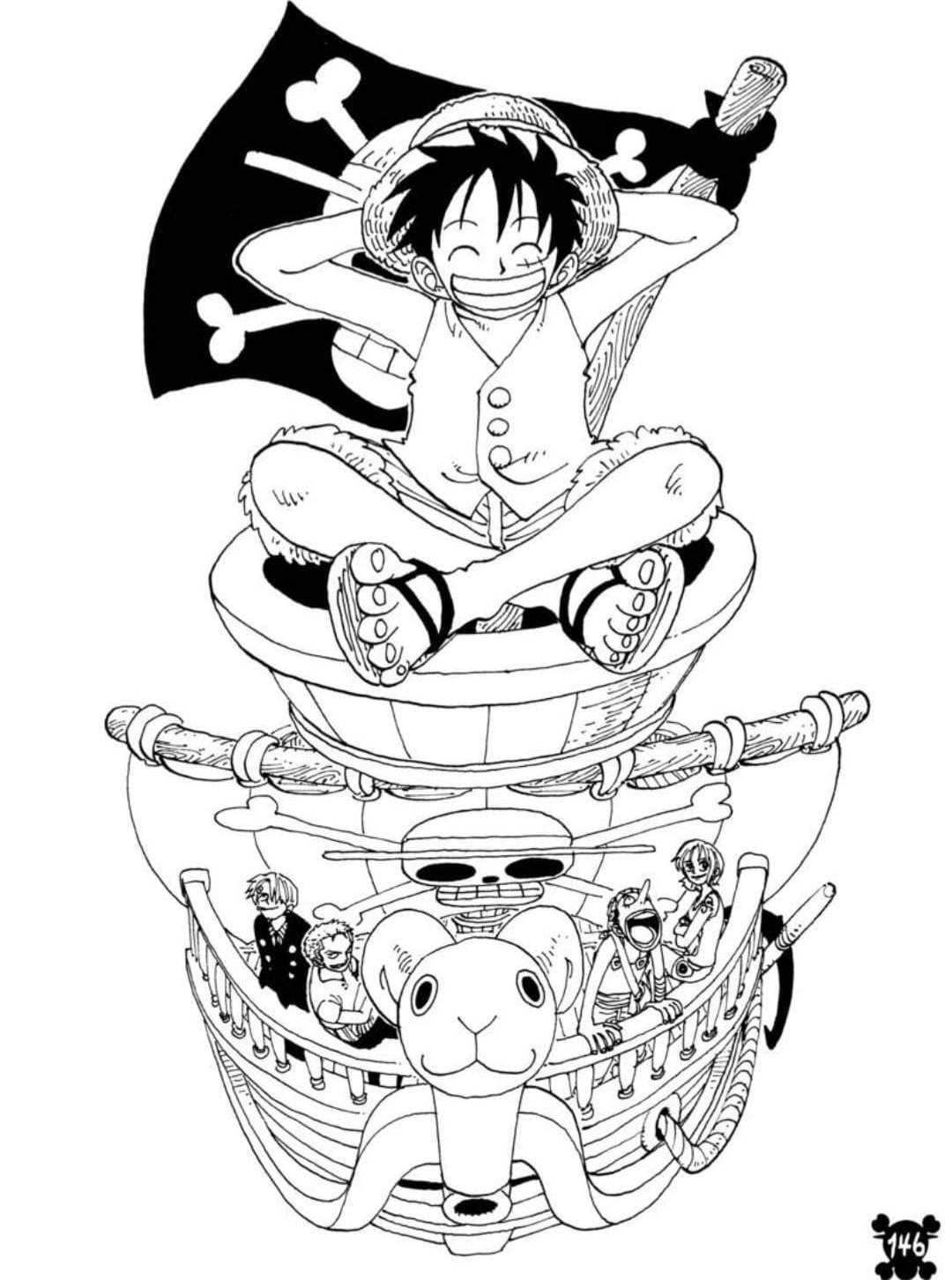 31 Printable One Piece Coloring Pages 12