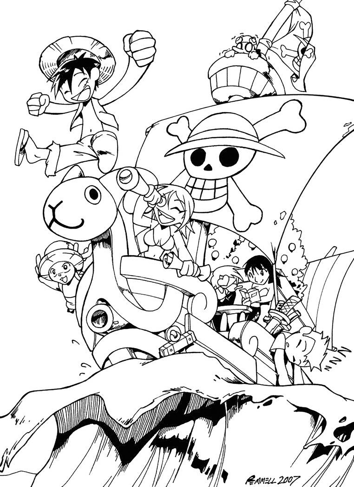 31 Printable One Piece Coloring Pages 30