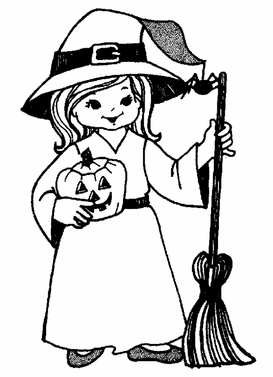 31 Spooky Witch Coloring Pages Printable 14