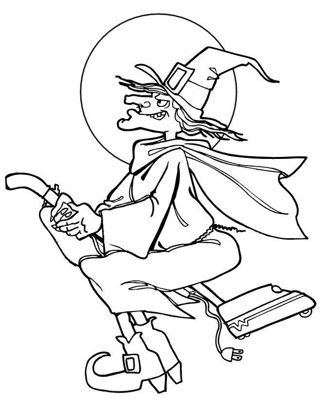 31 Spooky Witch Coloring Pages Printable 34