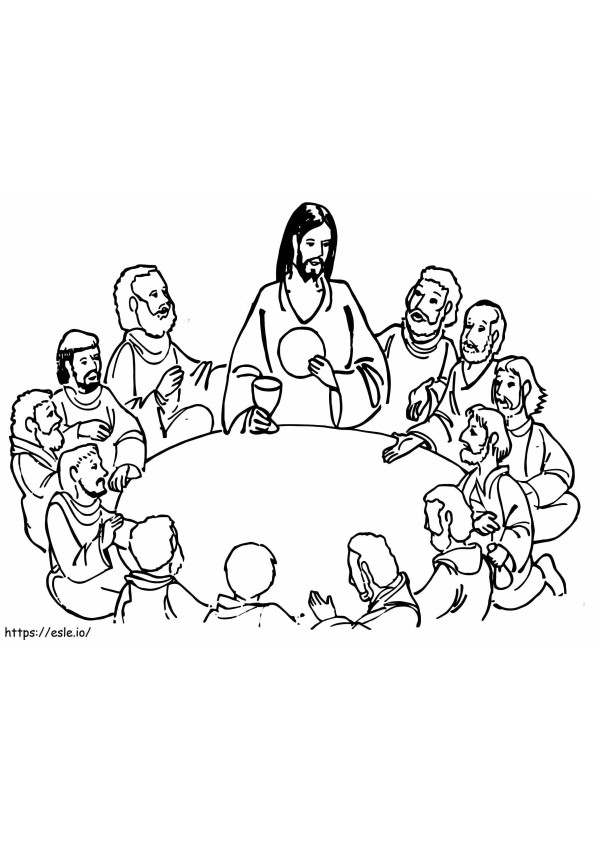 31 Stunning Last Supper Coloring Pages Printable 10