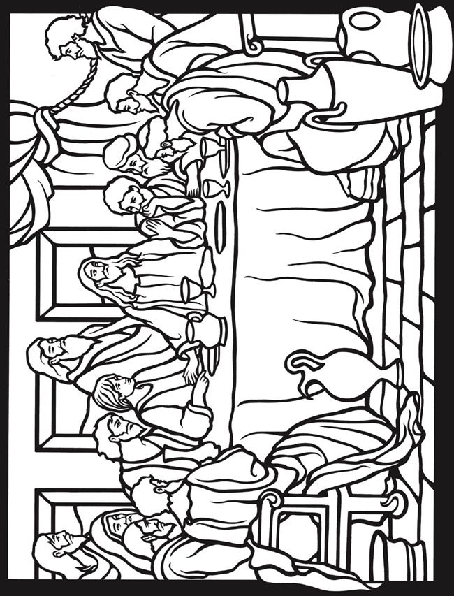 31 Stunning Last Supper Coloring Pages Printable 11