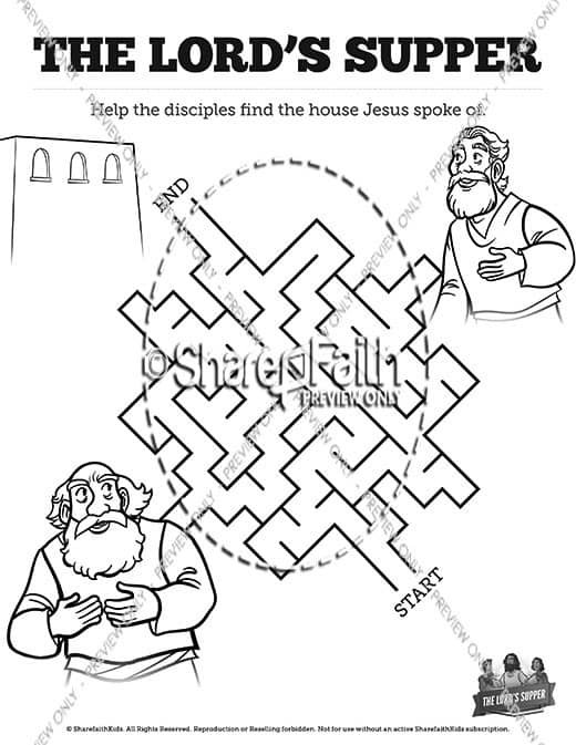 31 Stunning Last Supper Coloring Pages Printable 24