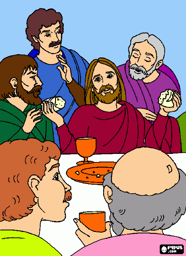 31 Stunning Last Supper Coloring Pages Printable 31