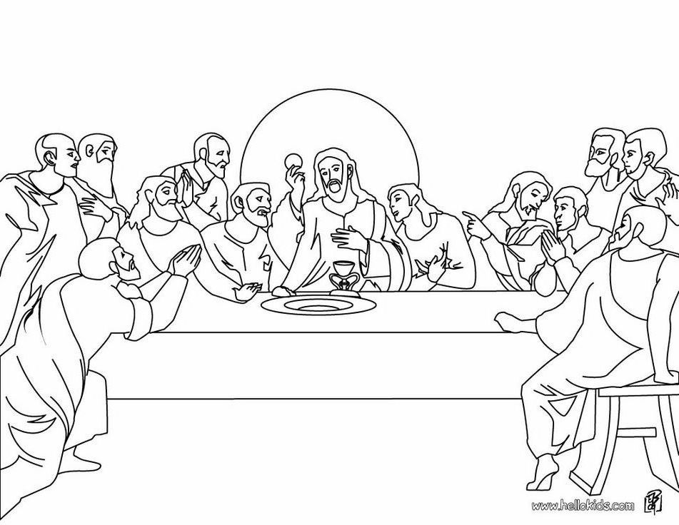 31 Stunning Last Supper Coloring Pages Printable 32