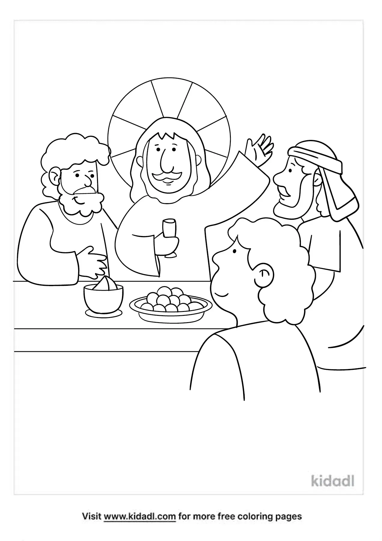 31 Stunning Last Supper Coloring Pages Printable 33