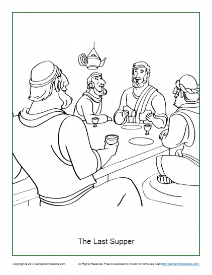 31 Stunning Last Supper Coloring Pages Printable 34