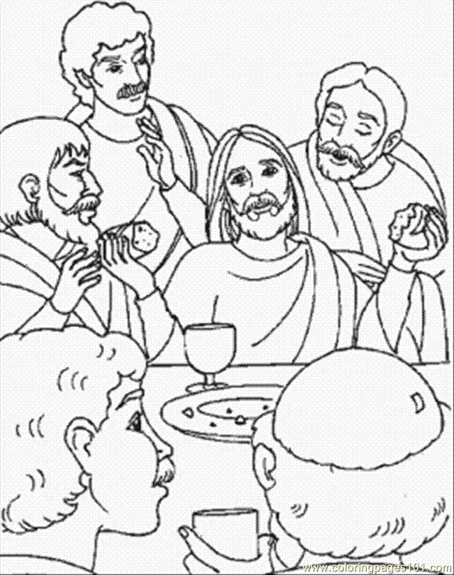 31 Stunning Last Supper Coloring Pages Printable 5