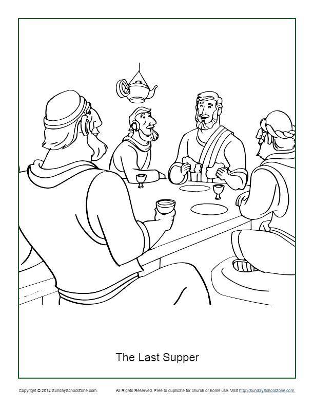 31 Stunning Last Supper Coloring Pages Printable 6