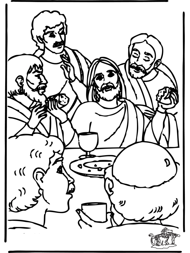 31 Stunning Last Supper Coloring Pages Printable 7