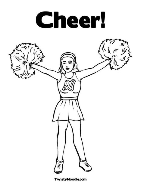 32 Cheerleading Pom Poms Coloring Pages Printable 25