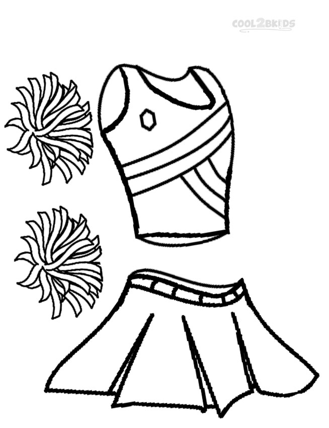 32 Cheerleading Pom Poms Coloring Pages Printable 26