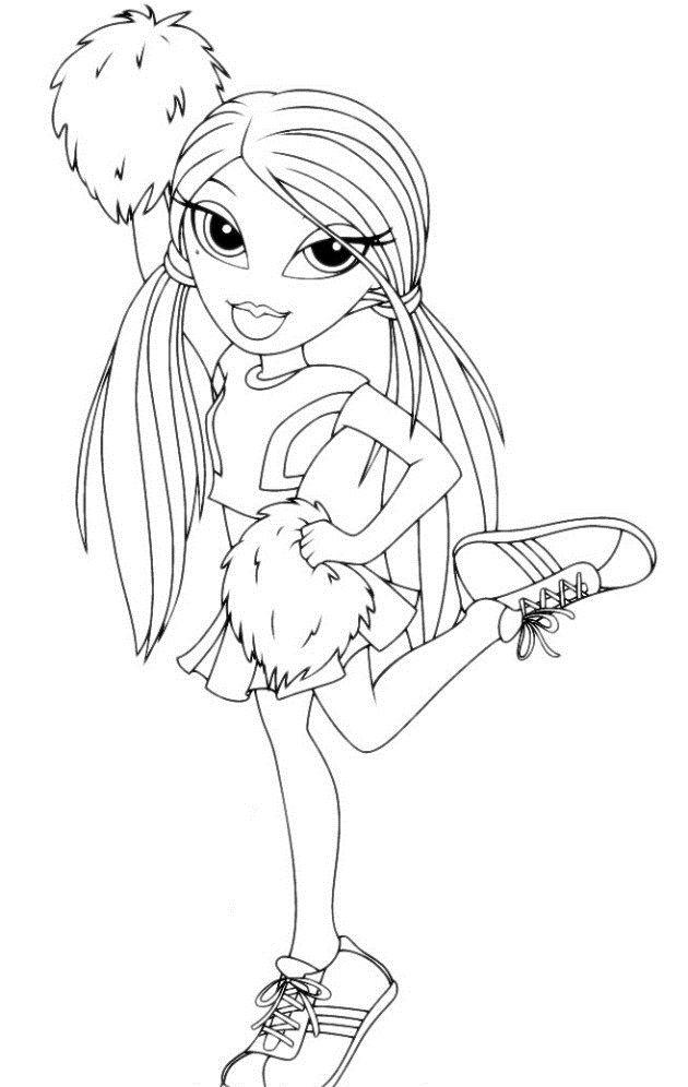 32 Cheerleading Pom Poms Coloring Pages Printable 30