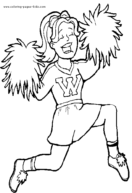 32 Cheerleading Pom Poms Coloring Pages Printable 33