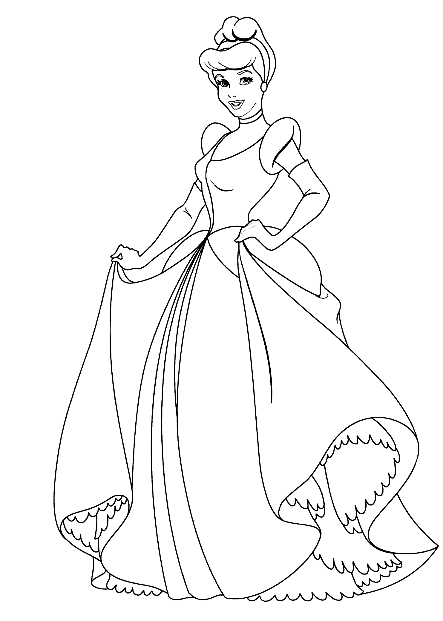 32 Cute Baddie Disney Princess Coloring Pages Printable 26