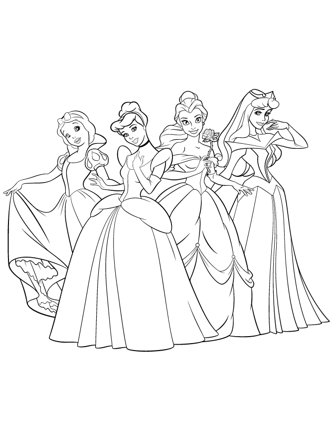 32 Cute Baddie Disney Princess Coloring Pages Printable 3