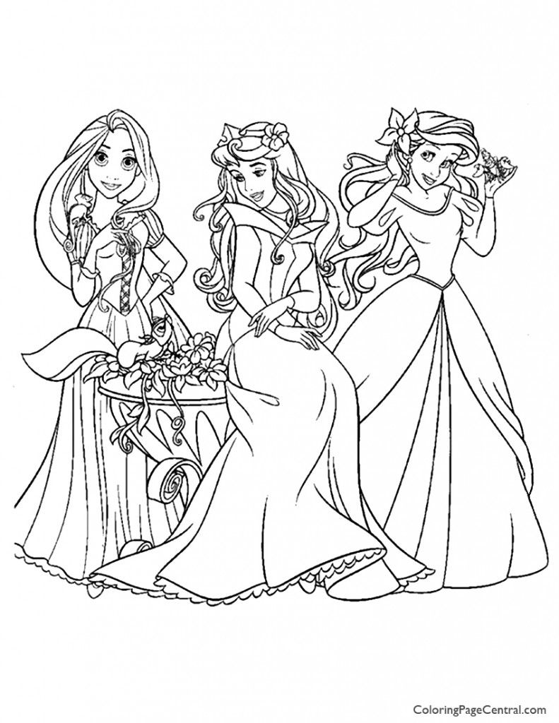 32 Cute Baddie Disney Princess Coloring Pages Printable 7