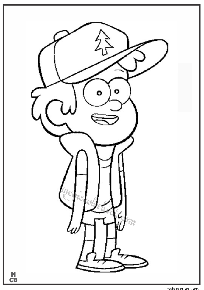 32 Mysterious Gravity Falls Coloring Pages Printable 30